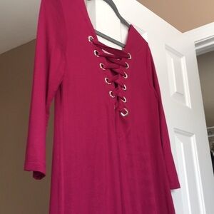 Women’s Top Size M Knit Casual LaceUp Front